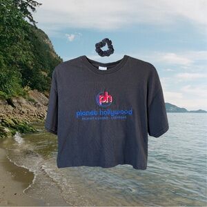 Black Planet Hollywood Crop and Scrunchie Set